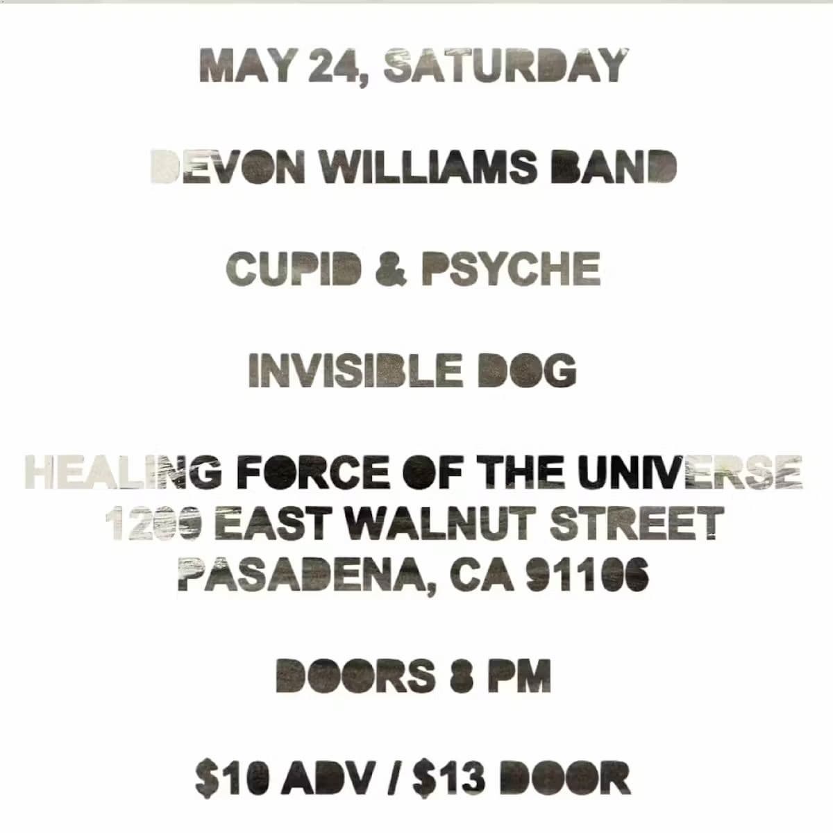 Devon Williams Band / Cupid & Psyche / Invisible Dog