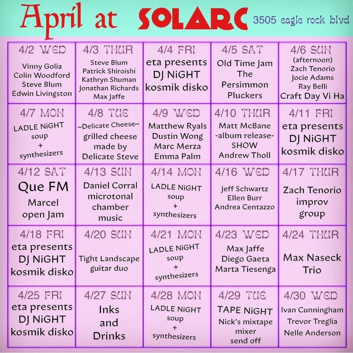 Sounds at SOLARC