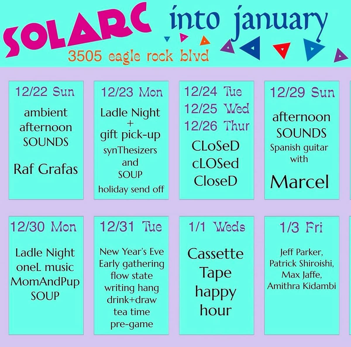 Sounds at SOLARC