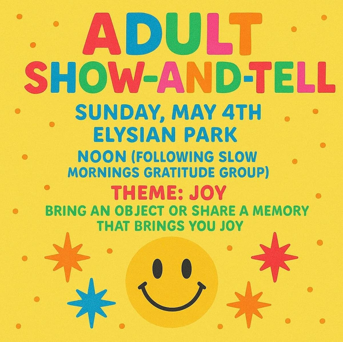Adult Show-And-Tell