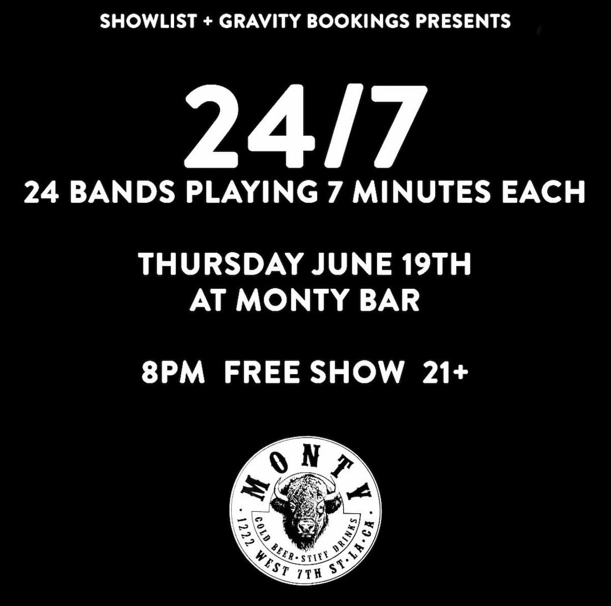 24/7 - 24 Bands Play 7 Minutes Each