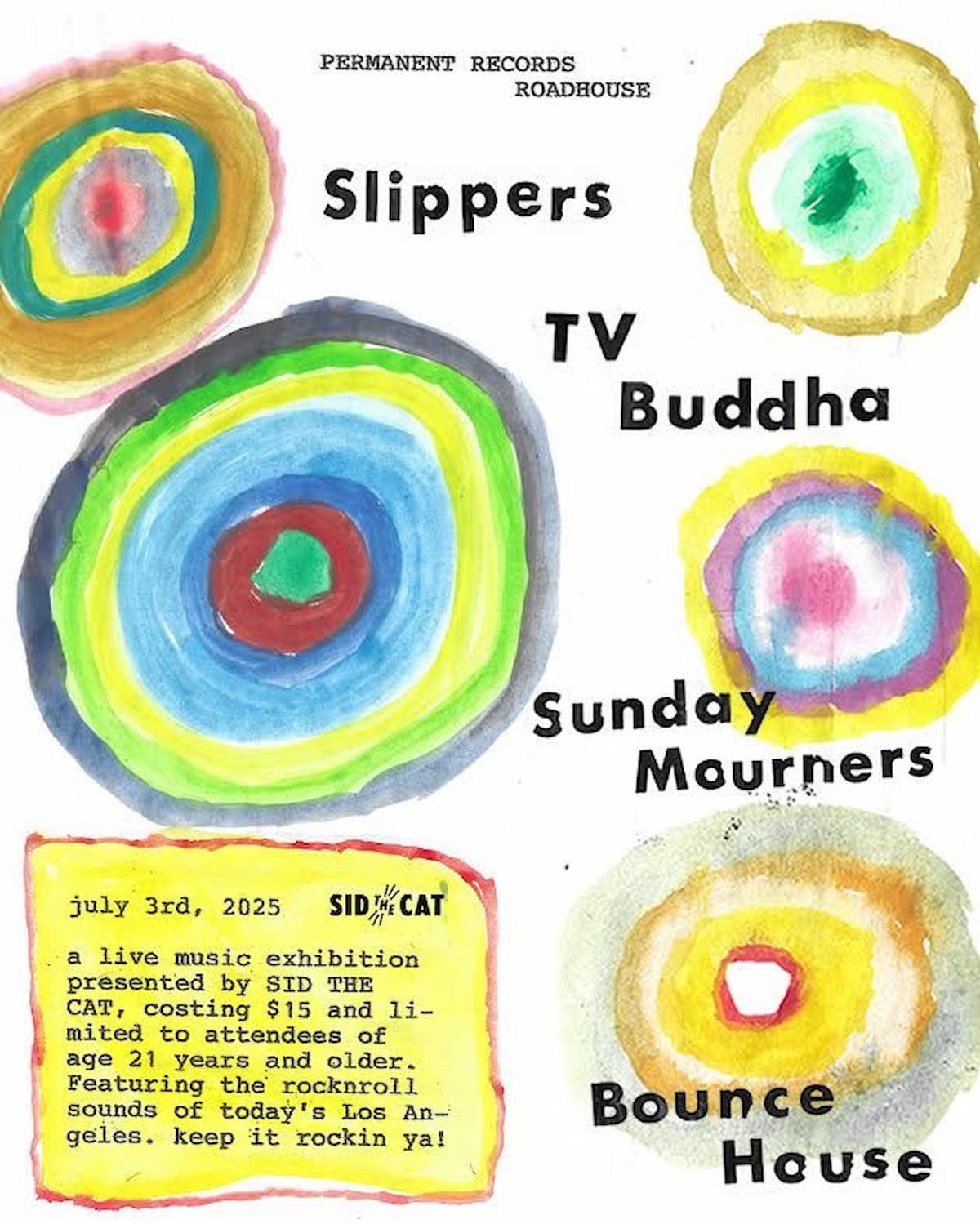 TV Buddha / Slippers / Sunday Mourners / Bounce House