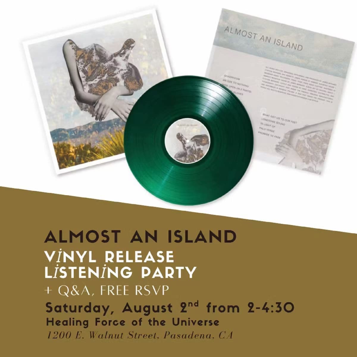 Almost An Island: Release/Listening Party