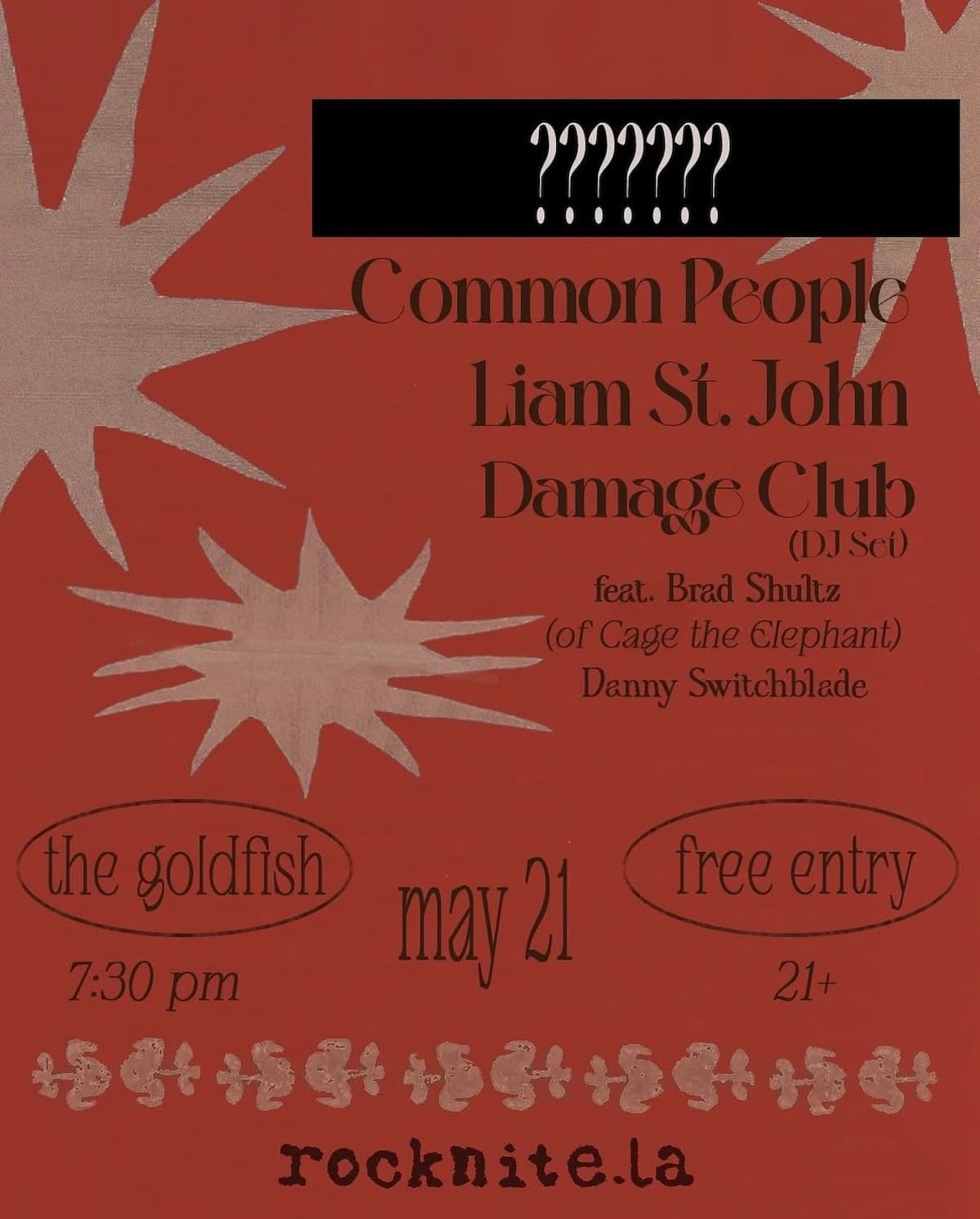Special Guest / Common / Liam St. John / Damage Club (DJ Set)