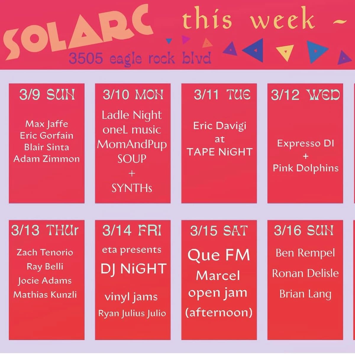 Sounds at SOLARC