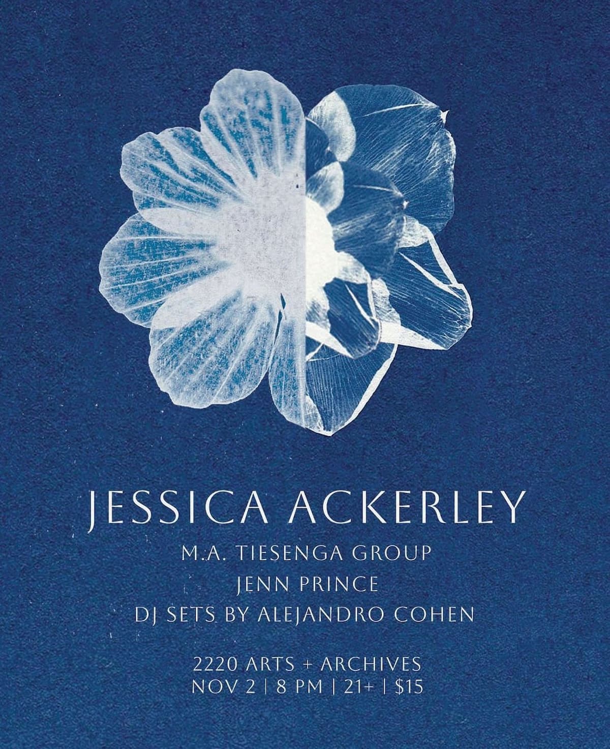 Jessica Ackerley Trio / Marta Tiesenga / Jenn Prince / DJ Ale Cohen