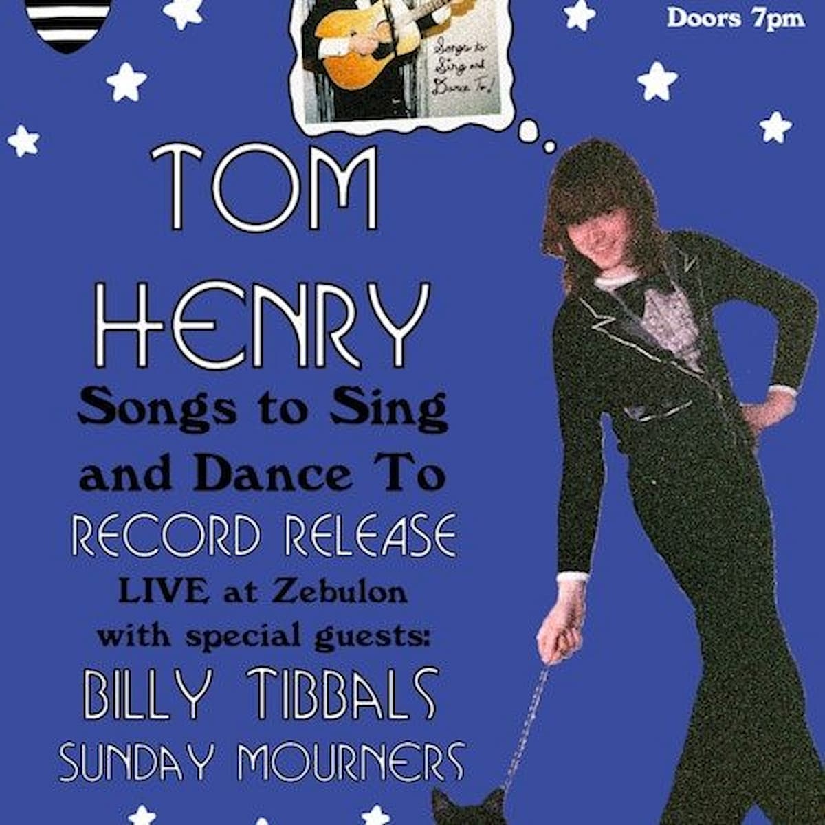 Tom Henry Record Release: Billy Tibbals / Sunday Mourners / DJs Double Delight & Stiff Bators