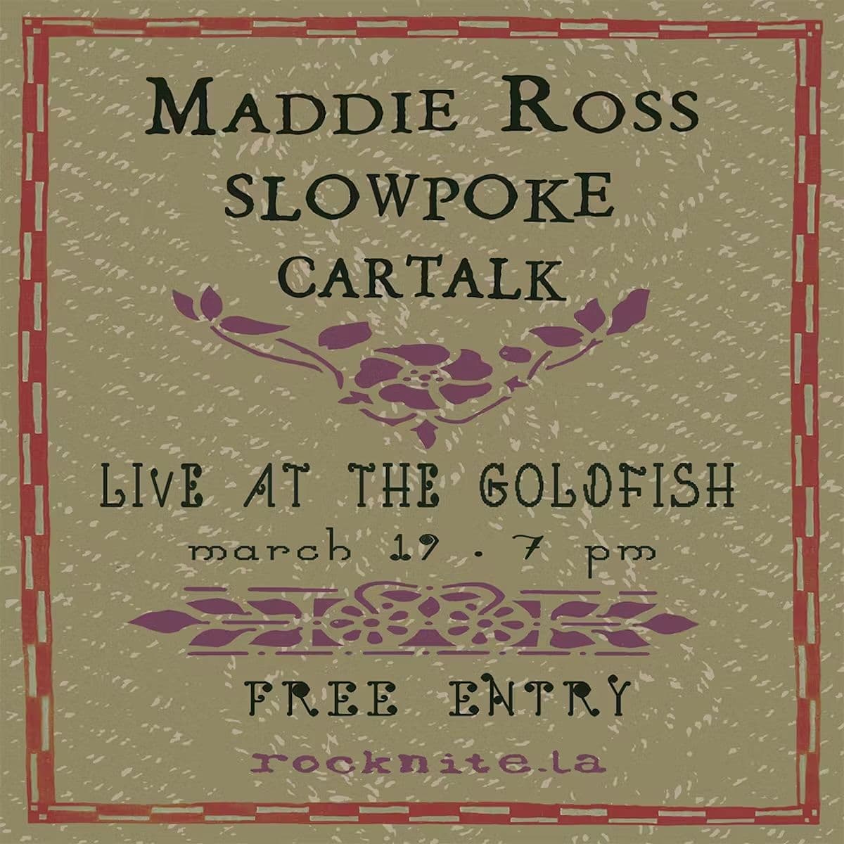 Maddie Ross / Slowpoke / Cartalk