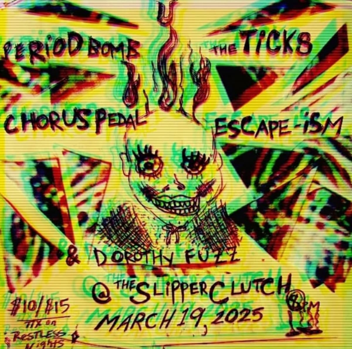 Period Bomb / The Ticks / Pedal Chorus / Escap-ism
