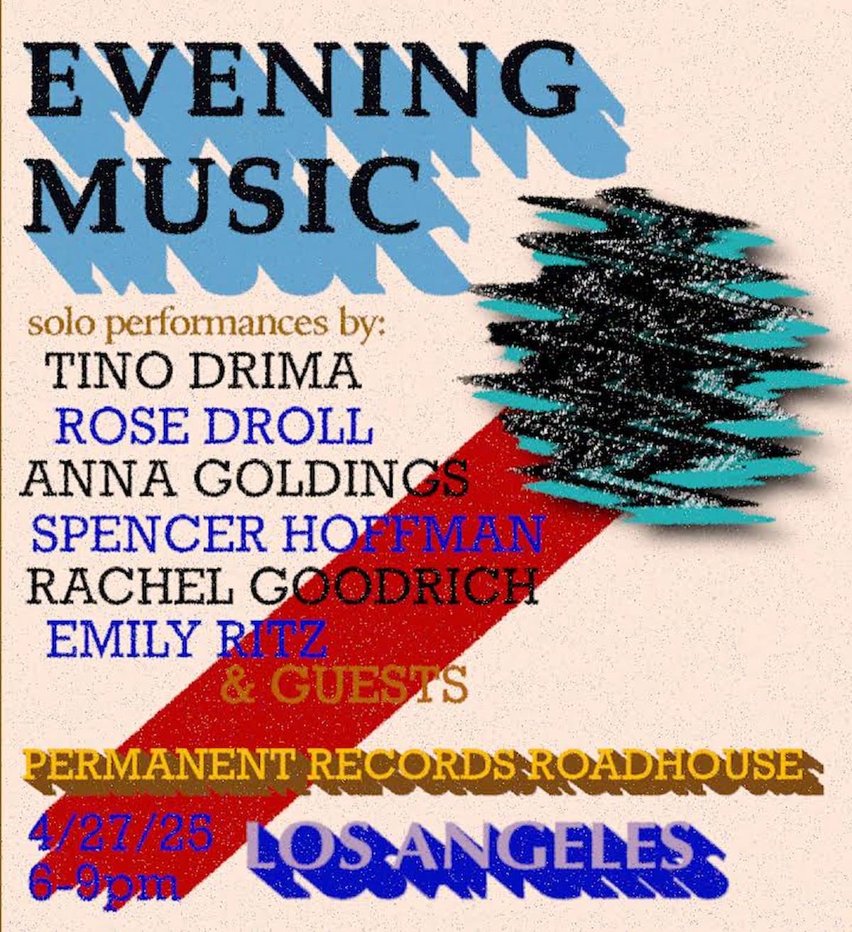 Tino Drima / Rachel Goodrich / Anna Goldings + More!