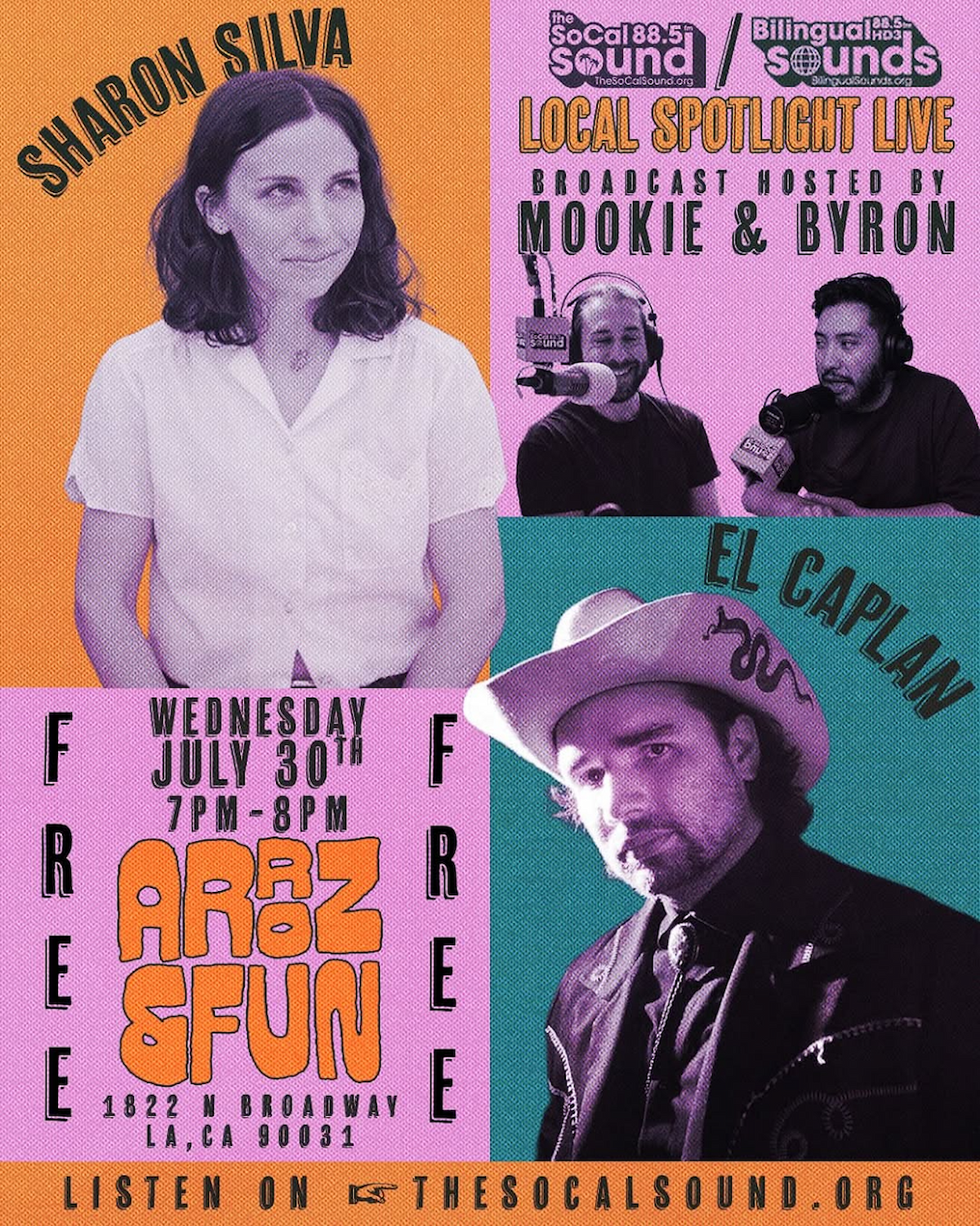 88.5FM KCSN The SoCal Sound Presents: El Caplan & Sharon Silva