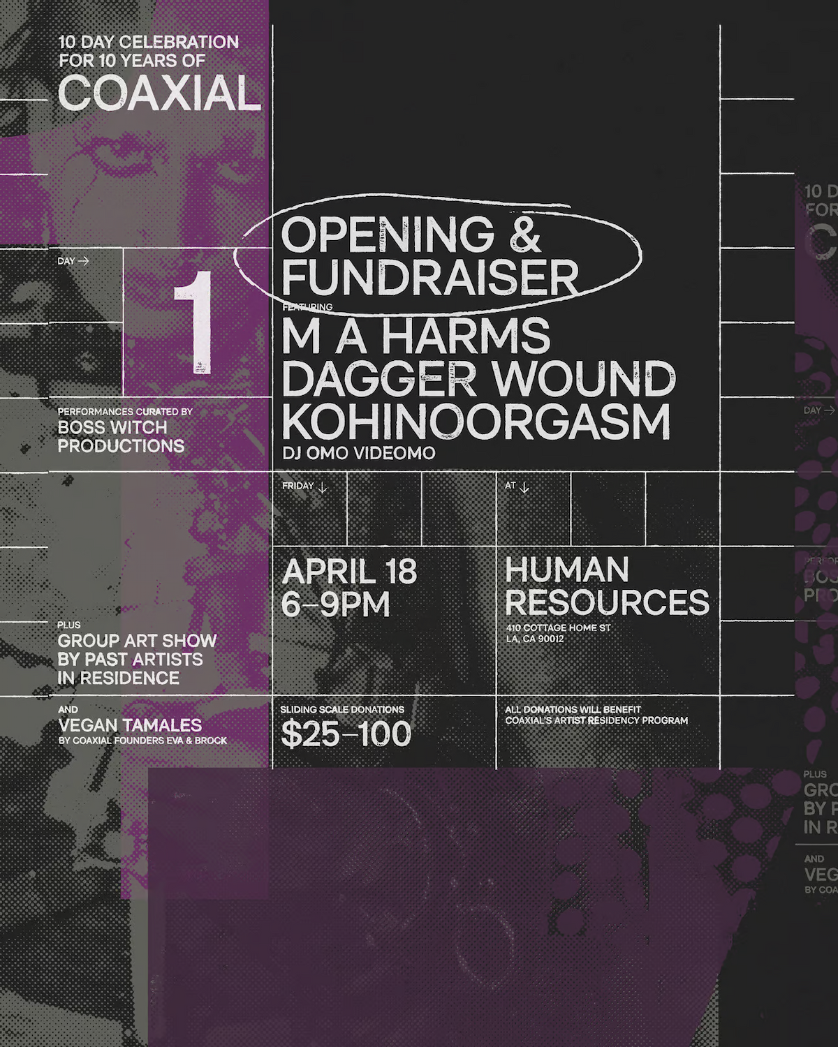 10 Years of Coaxial: Opening and Fundraiser