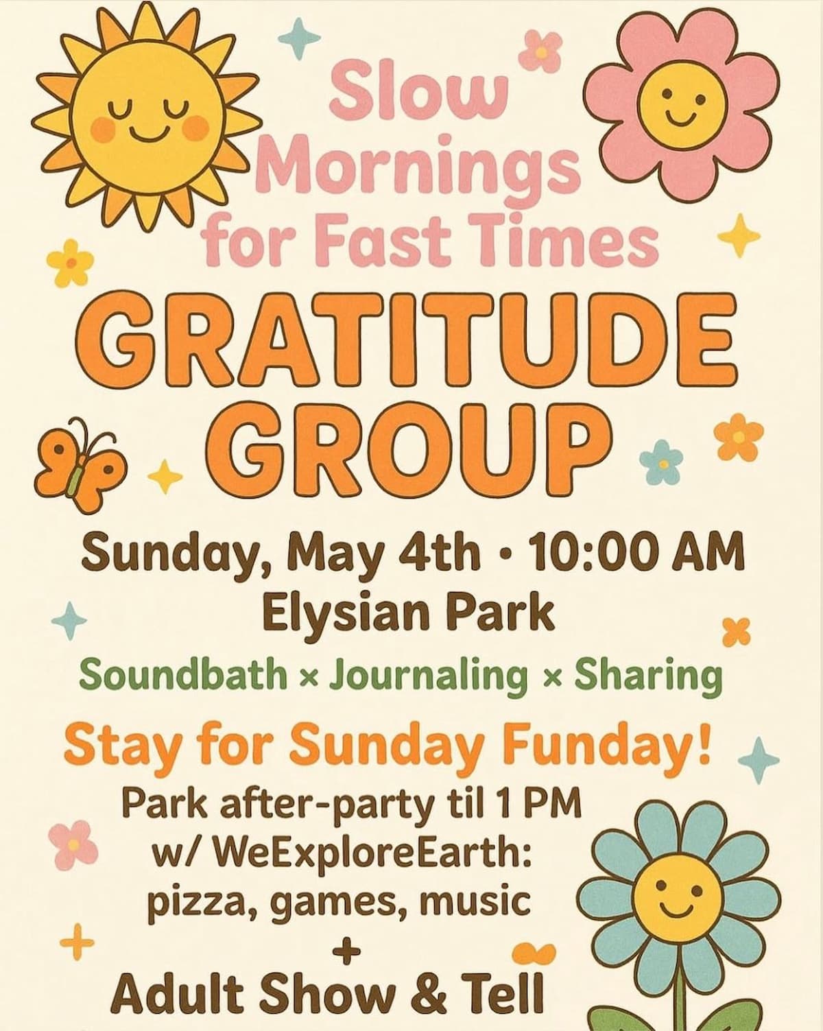 Slow Mornings for Fast Times - Gratitude Group