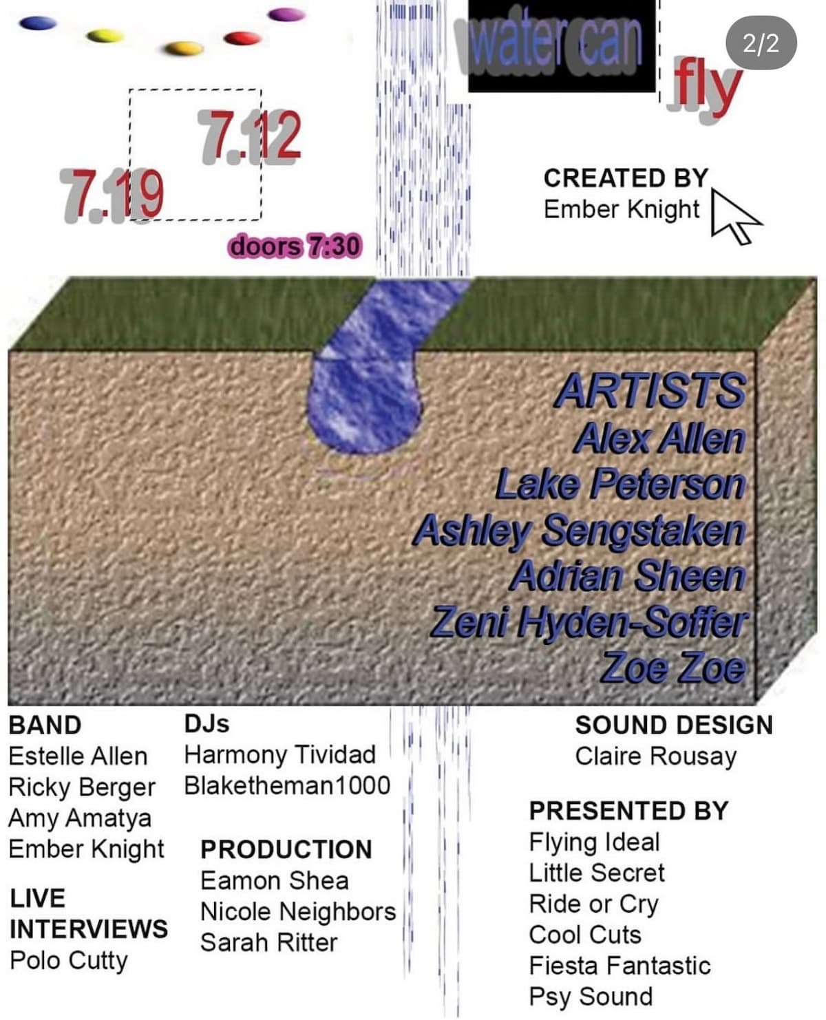 Ember Knight "Water Can Fly” Dark Ride Concert Release