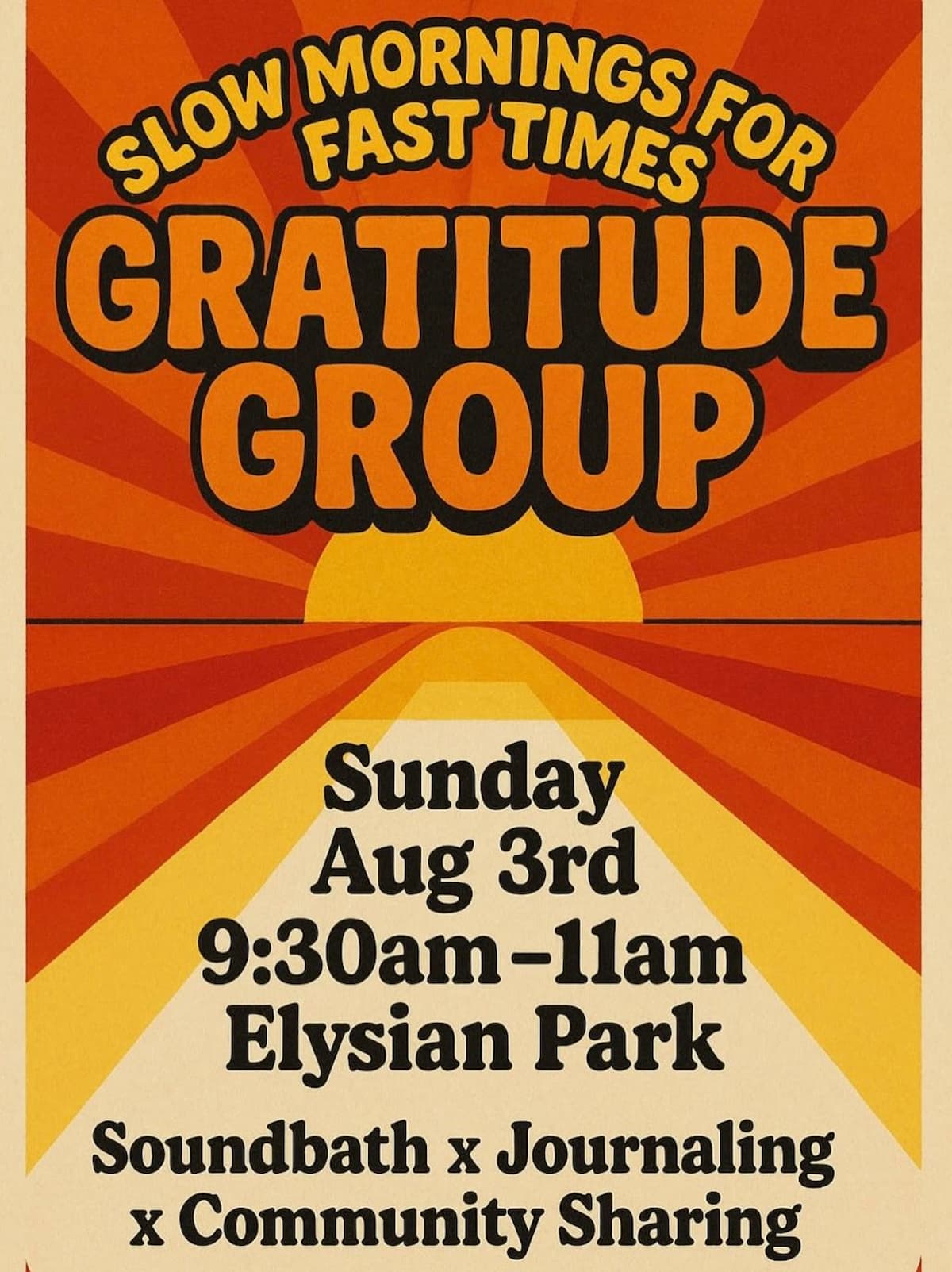 Slow Mornings for Fast Times - Gratitude Group