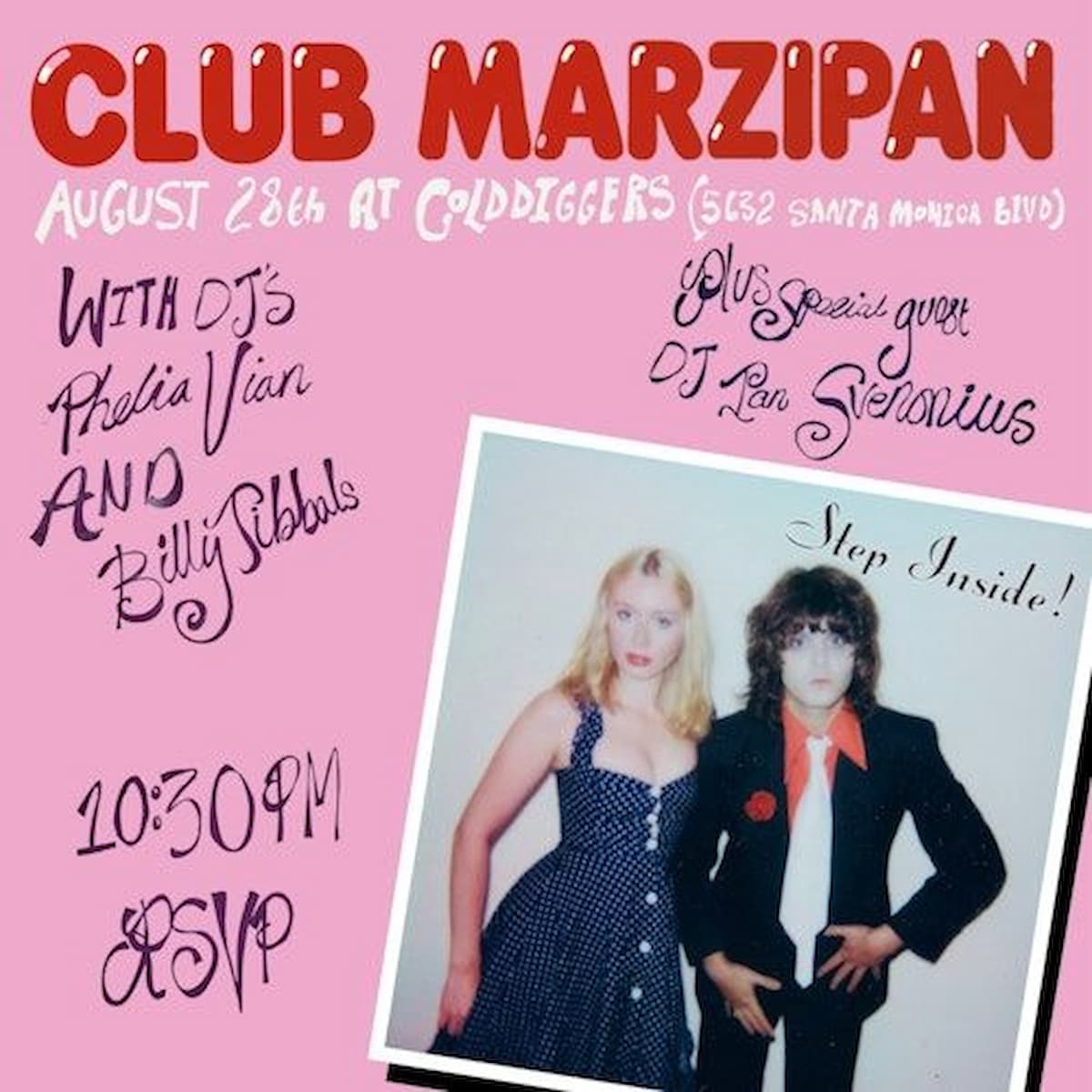 Club Marzipan with Billy Tibbals & Phelia Vian / Ian Svenonius