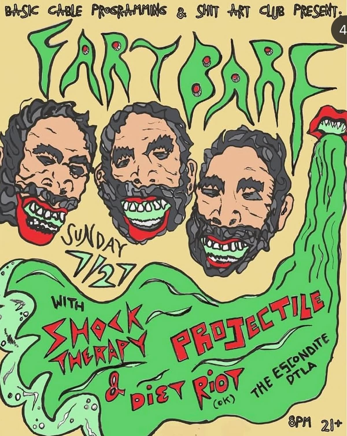 FartBarf / Shock Therapy / Projectile / Diet Riot