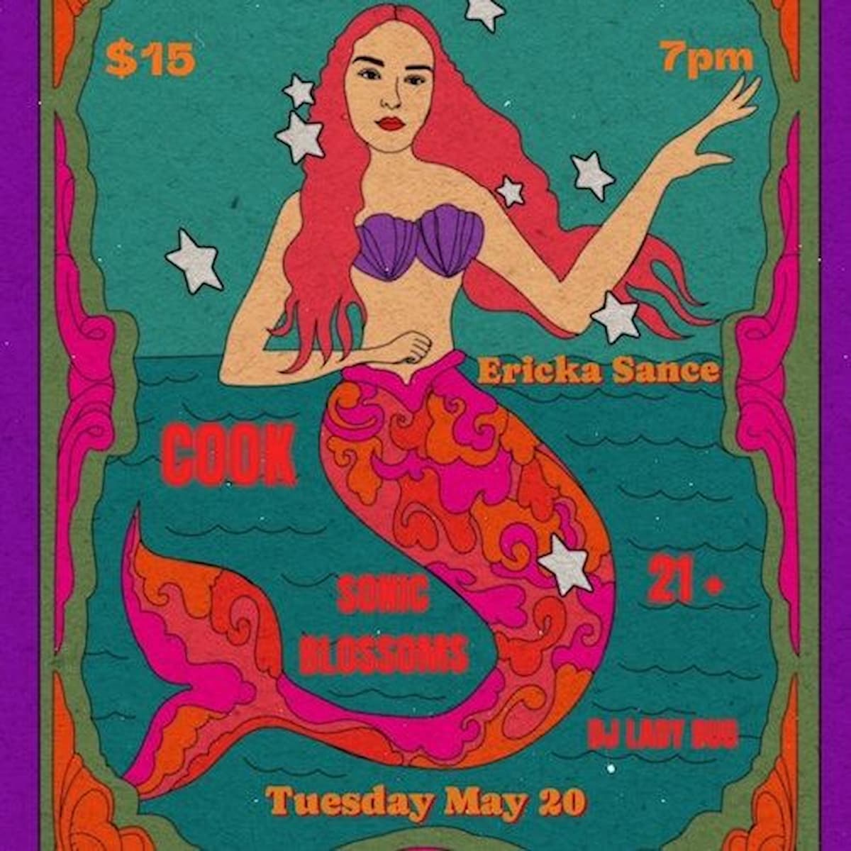 Ericka Sance / Cook / Sonic Blossoms / DJ Lady Bug